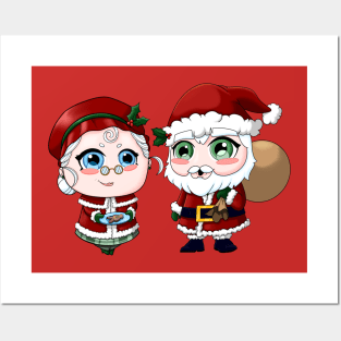 Christmas Couple Posters and Art